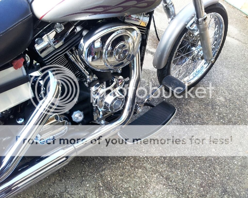 My new footboards Harley Davidson Forums